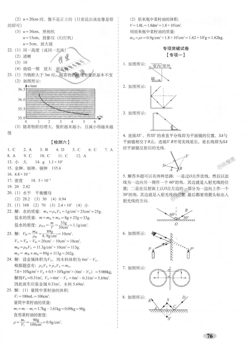 2018年聚能闖關(guān)期末復(fù)習(xí)沖刺卷八年級物理上冊人教版 第4頁