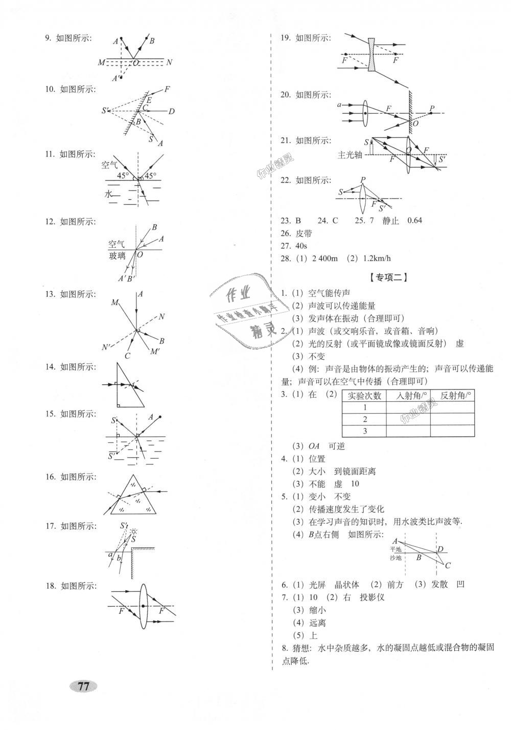 2018年聚能闯关期末复习冲刺卷八年级物理上册人教版 第5页