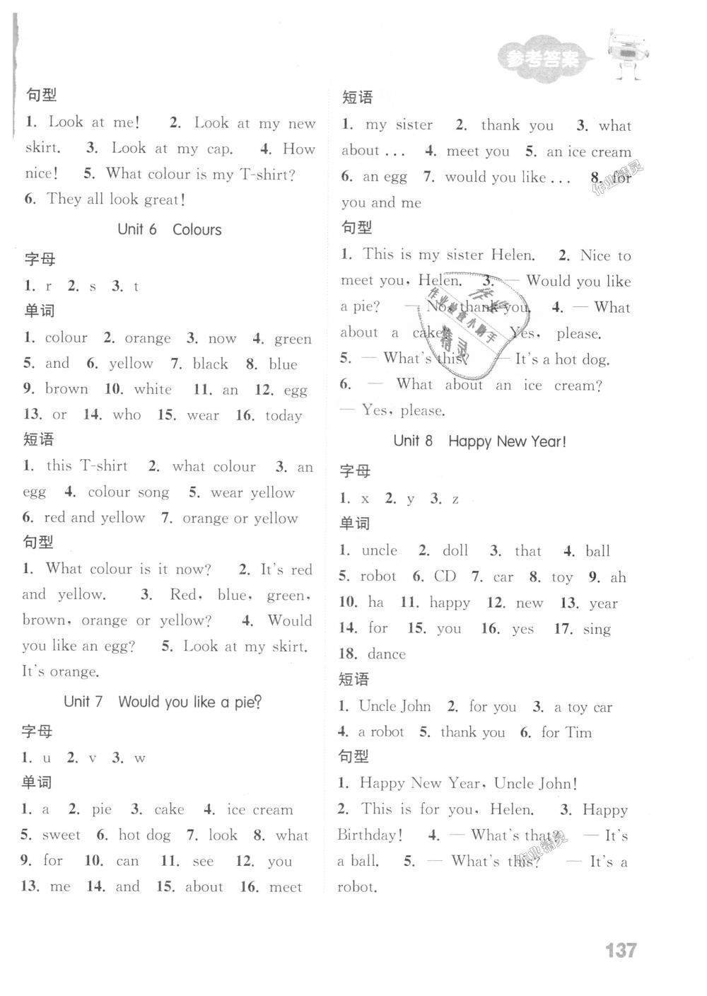 2018年通城學典小學英語默寫能手三年級上冊譯林版 第15頁