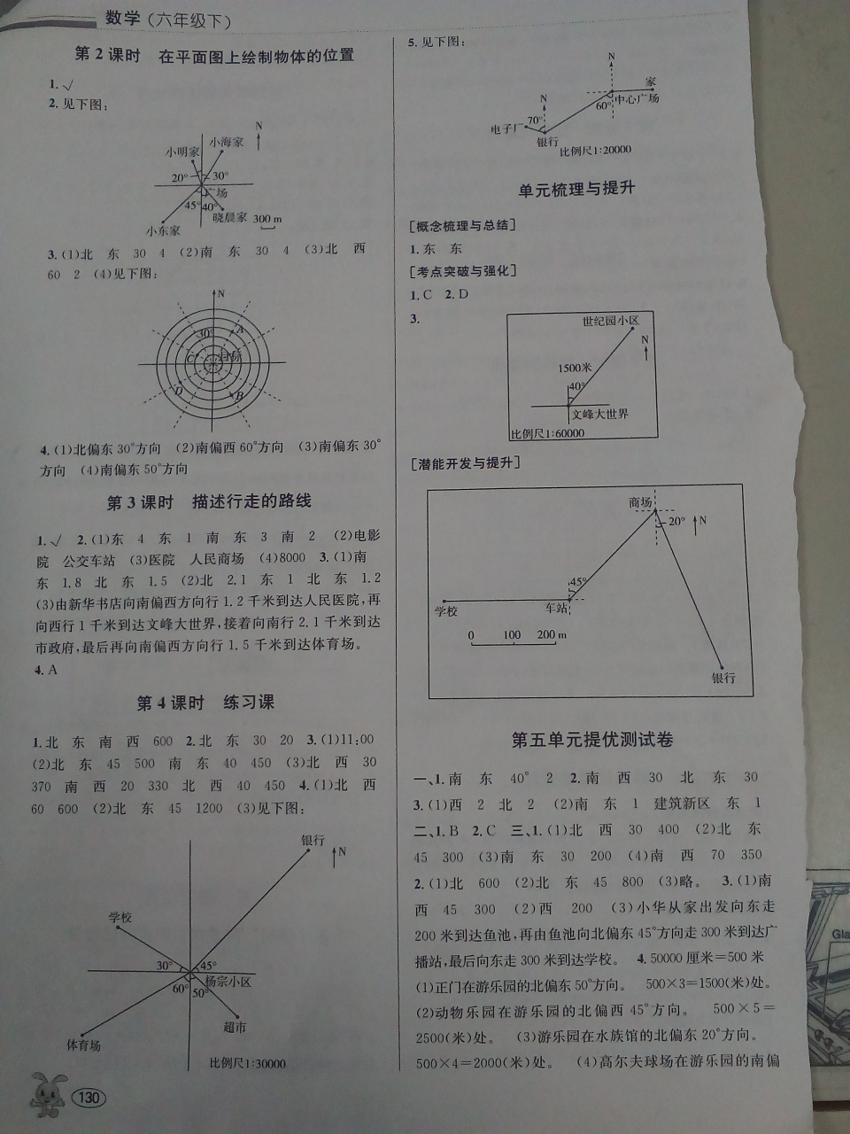 2018年創(chuàng)新課時作業(yè)本六年級數(shù)學(xué)下冊蘇教版 參考答案第7頁