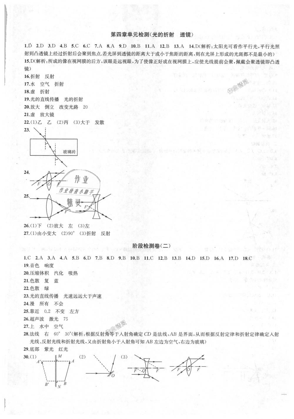 2018年金鑰匙沖刺名校大試卷八年級物理上冊江蘇版 第5頁