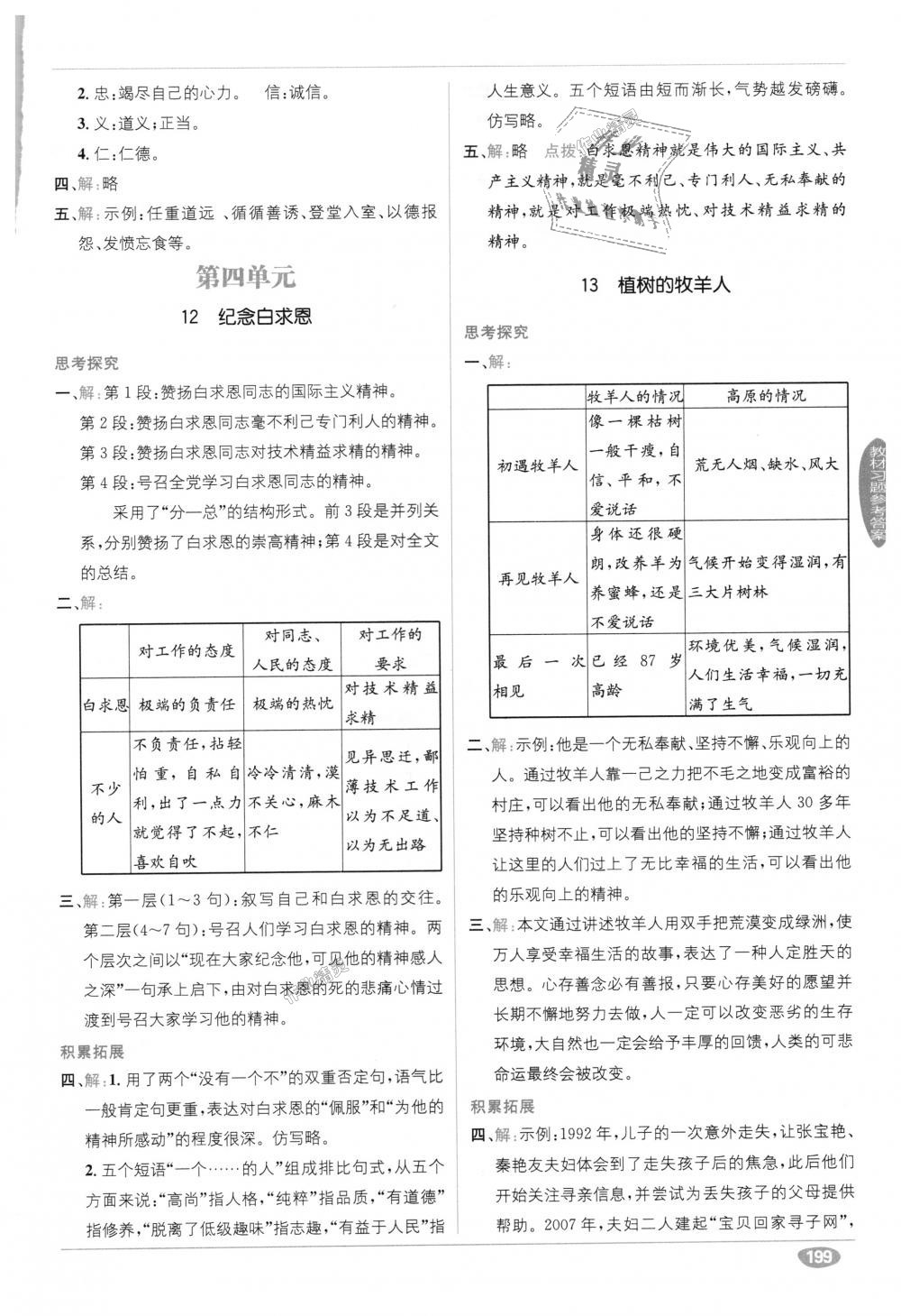 2018年教材1加1七年级语文上册人教版 第27页