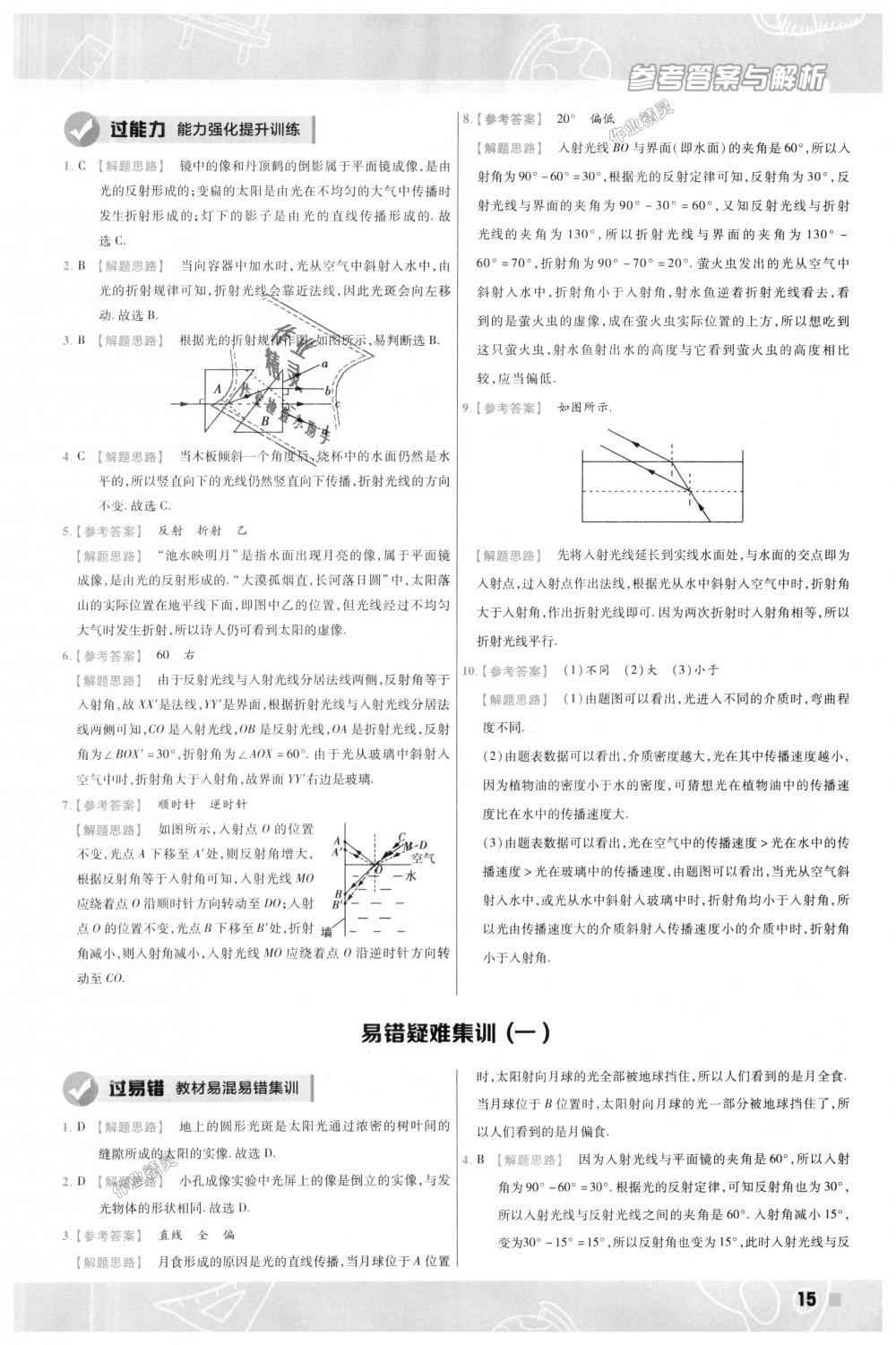 2018年一遍过初中物理八年级上册沪粤版 第15页