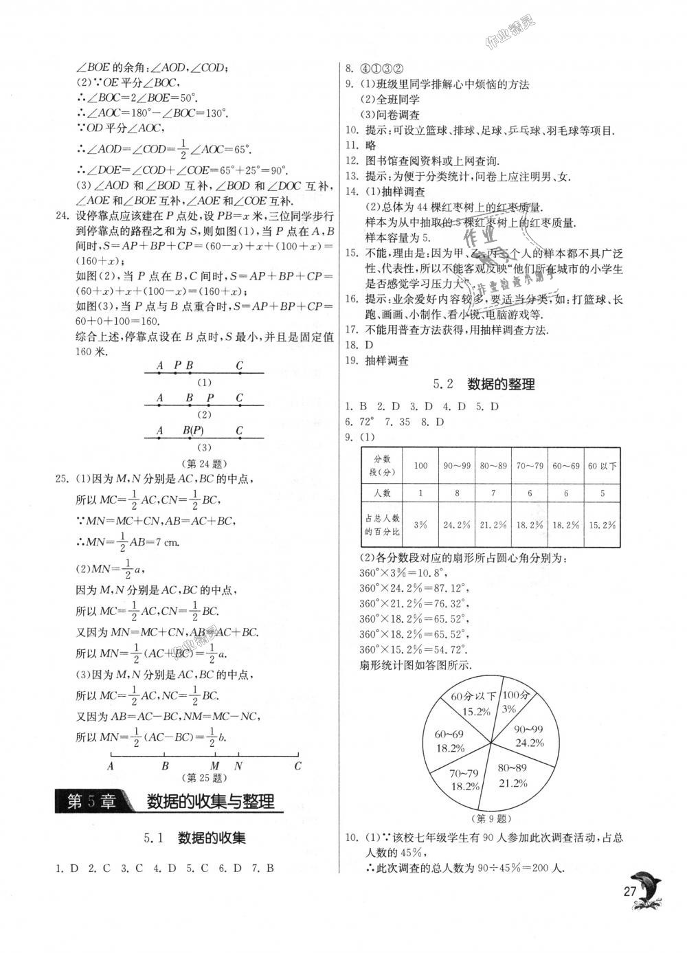 2018年實驗班提優(yōu)訓練七年級數(shù)學上冊滬科版 第26頁