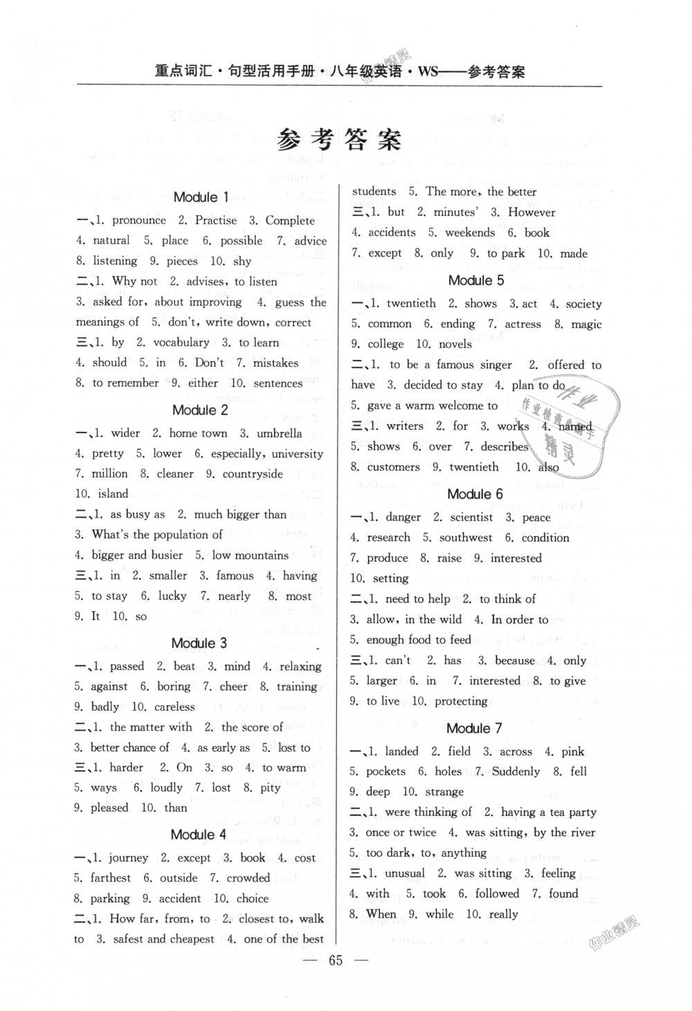 2018年勵(lì)耘書業(yè)初中英語(yǔ)專題精析八年級(jí)英語(yǔ)上冊(cè)外研版 第1頁(yè)