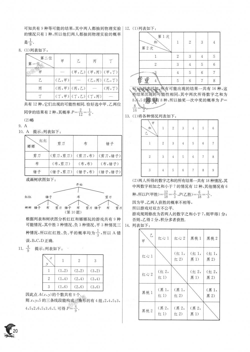 2018年實(shí)驗(yàn)班提優(yōu)訓(xùn)練九年級(jí)數(shù)學(xué)上冊(cè)北師大版 第20頁(yè)