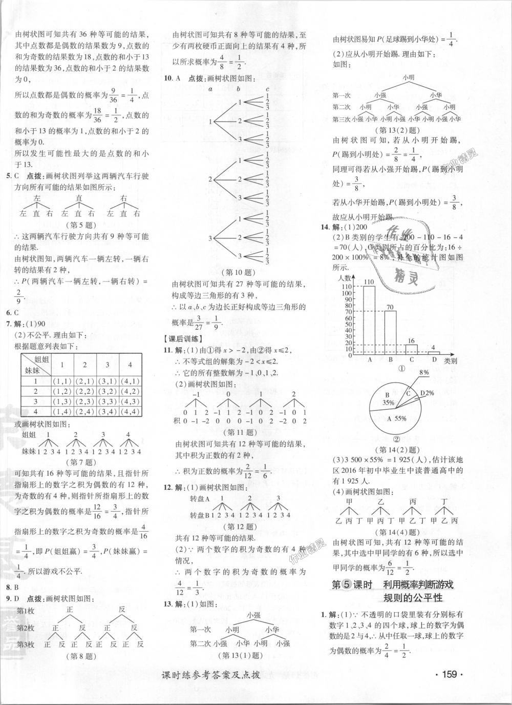 2018年點(diǎn)撥訓(xùn)練九年級(jí)數(shù)學(xué)上冊(cè)華師大版 第41頁(yè)