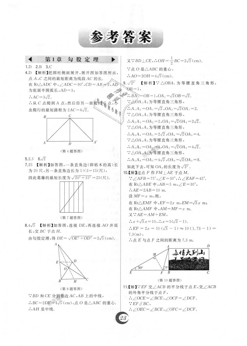 2018年北大绿卡八年级数学上册北师大版 第47页