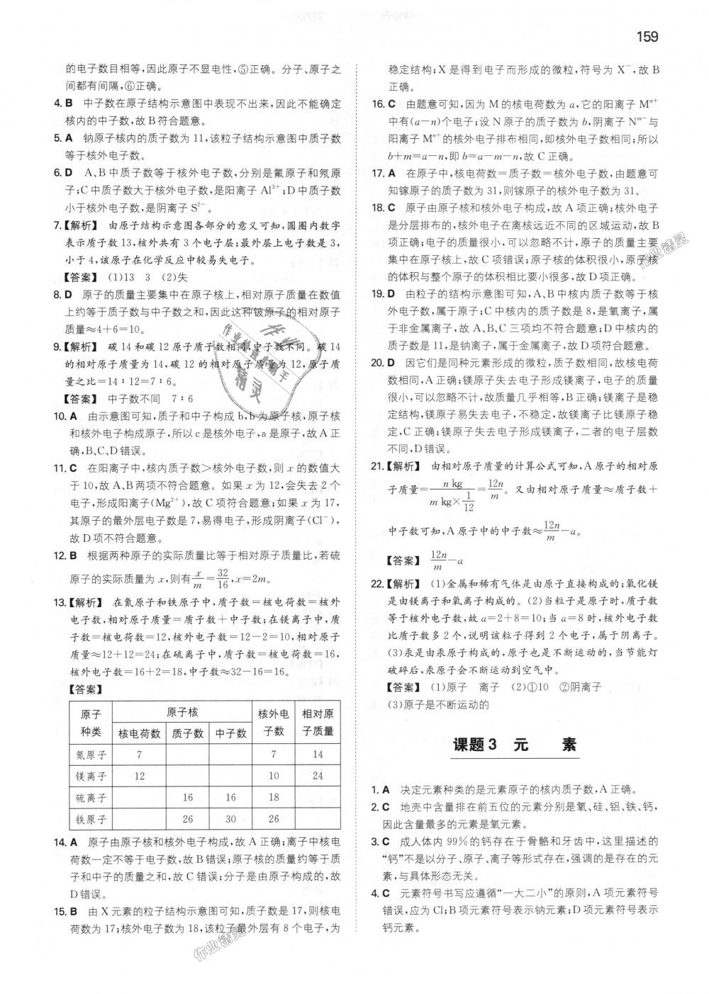 2018年一本初中化學(xué)九年級(jí)上冊(cè)人教版 第12頁(yè)