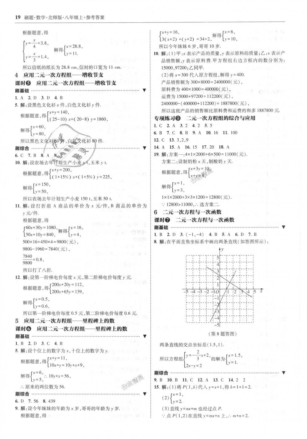 2018年北大綠卡刷題八年級(jí)數(shù)學(xué)上冊(cè)北師大版 第19頁(yè)