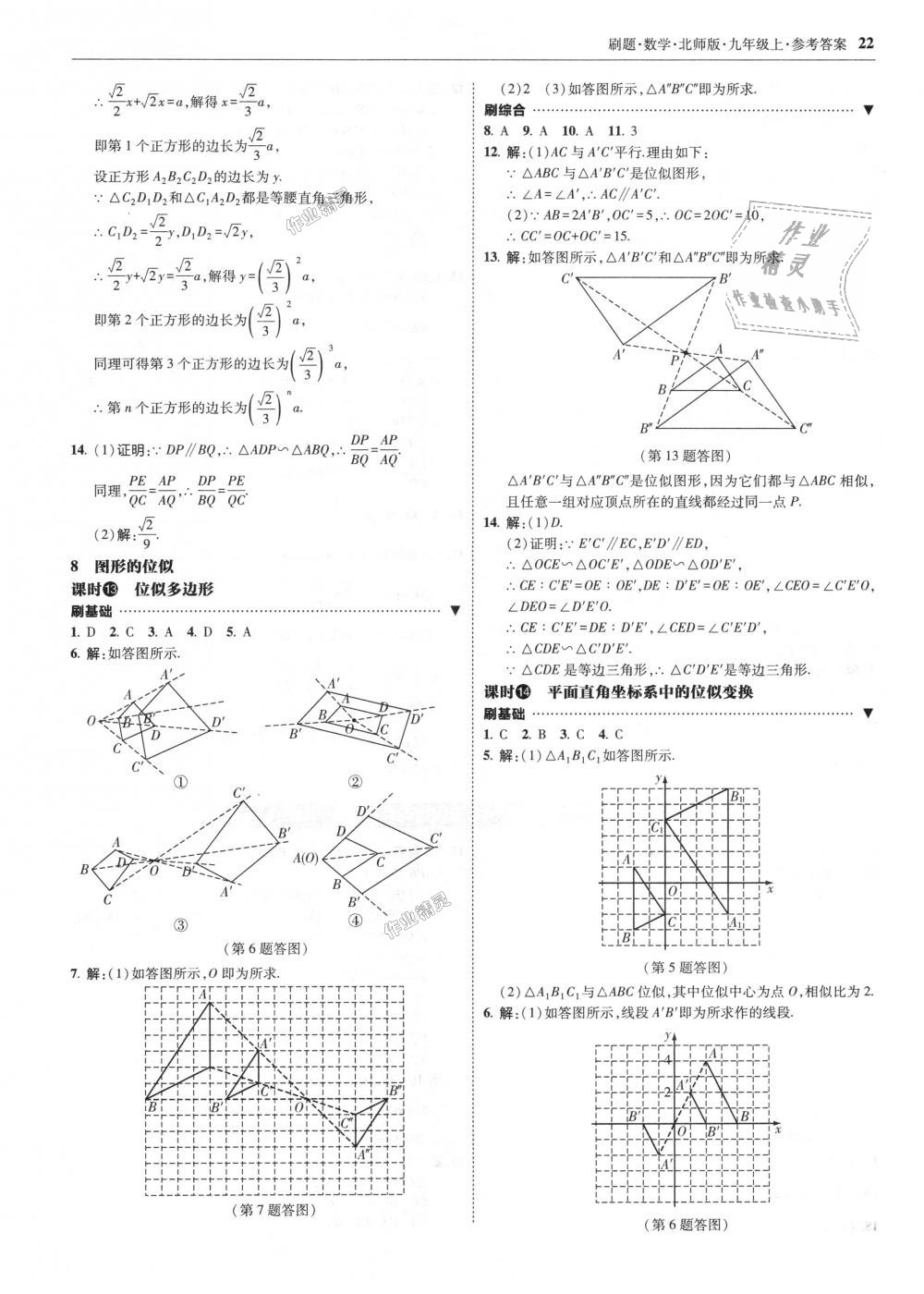 2018年北大綠卡刷題九年級數學上冊北師大版 第22頁