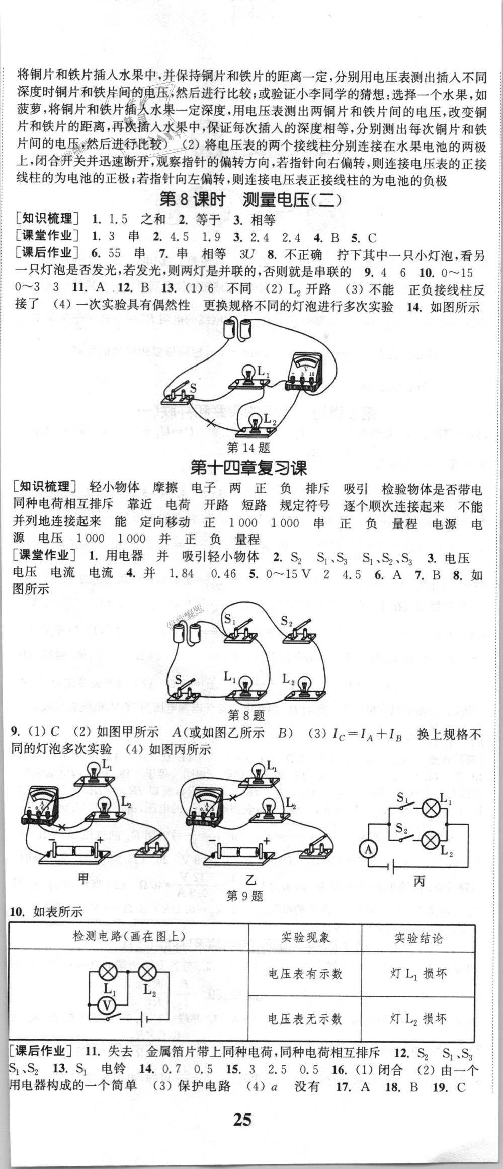 2018年通城學(xué)典課時作業(yè)本九年級物理全一冊滬科版 第8頁