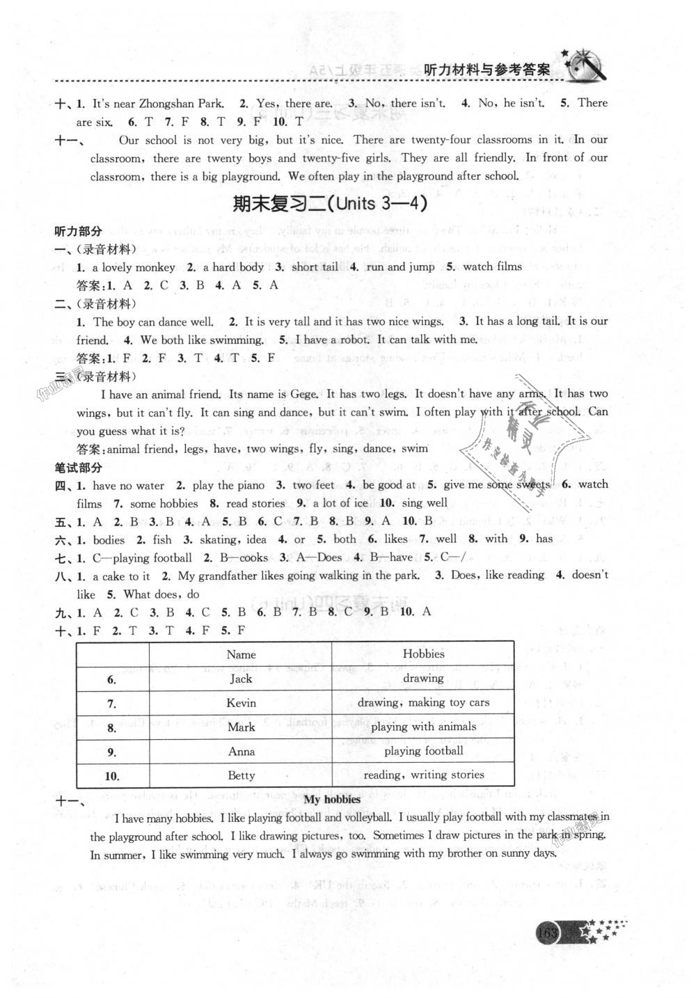 2018年名师点拨课时作业本五年级英语上册江苏版 第19页