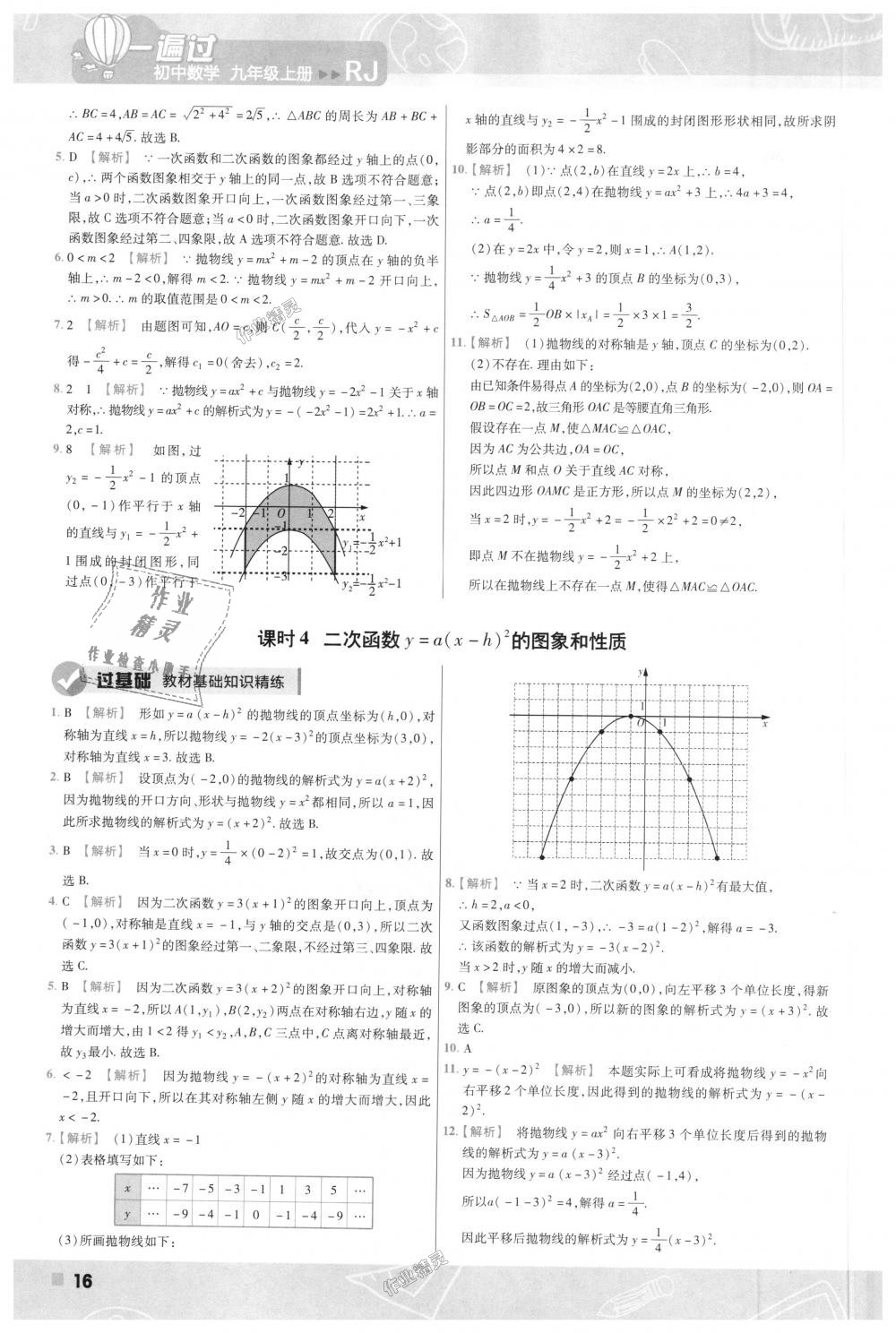 2018年一遍過初中數(shù)學(xué)九年級(jí)上冊(cè)人教版 第16頁(yè)