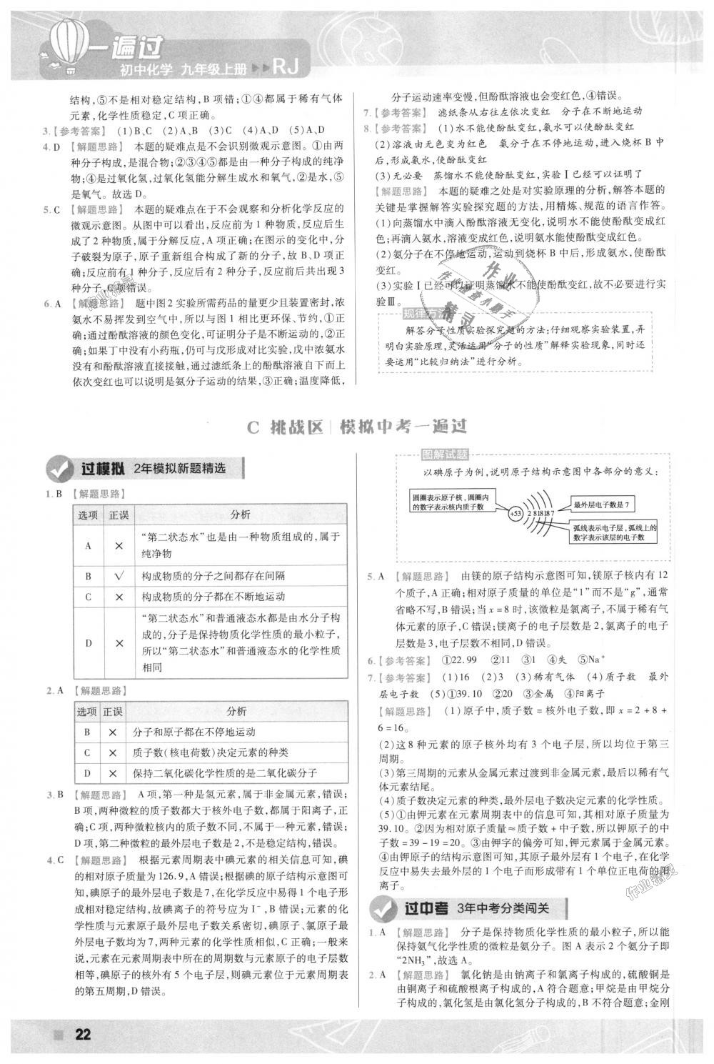 2018年一遍過初中化學(xué)九年級(jí)上冊(cè)人教版 第22頁