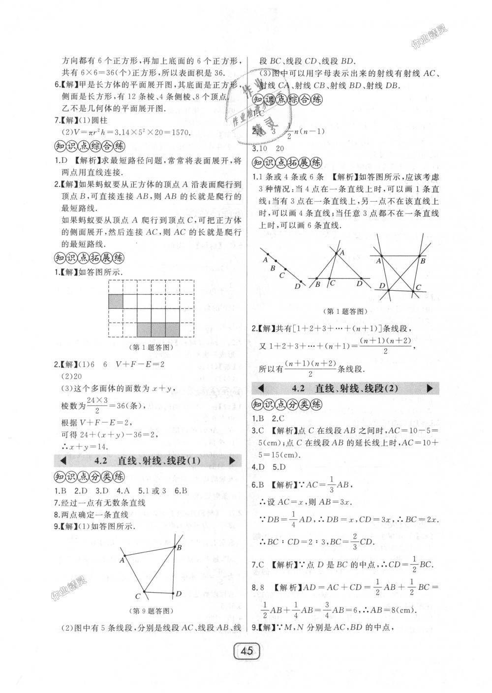 2018年北大绿卡七年级数学上册人教版 第21页