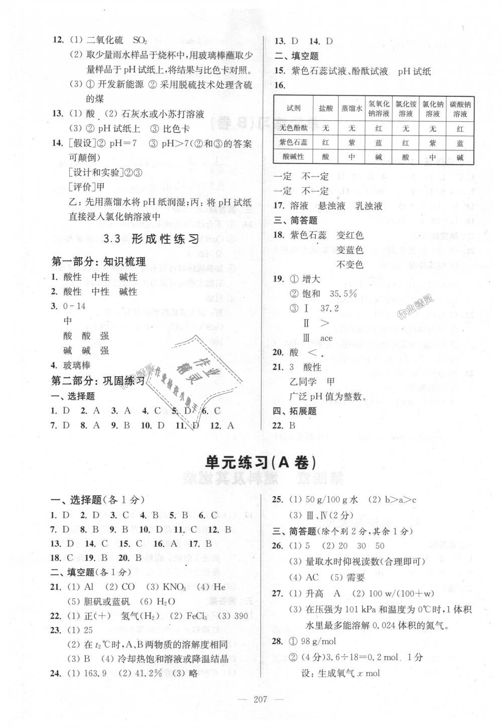 2018年精练与提高九年级化学上册沪教版 第17页