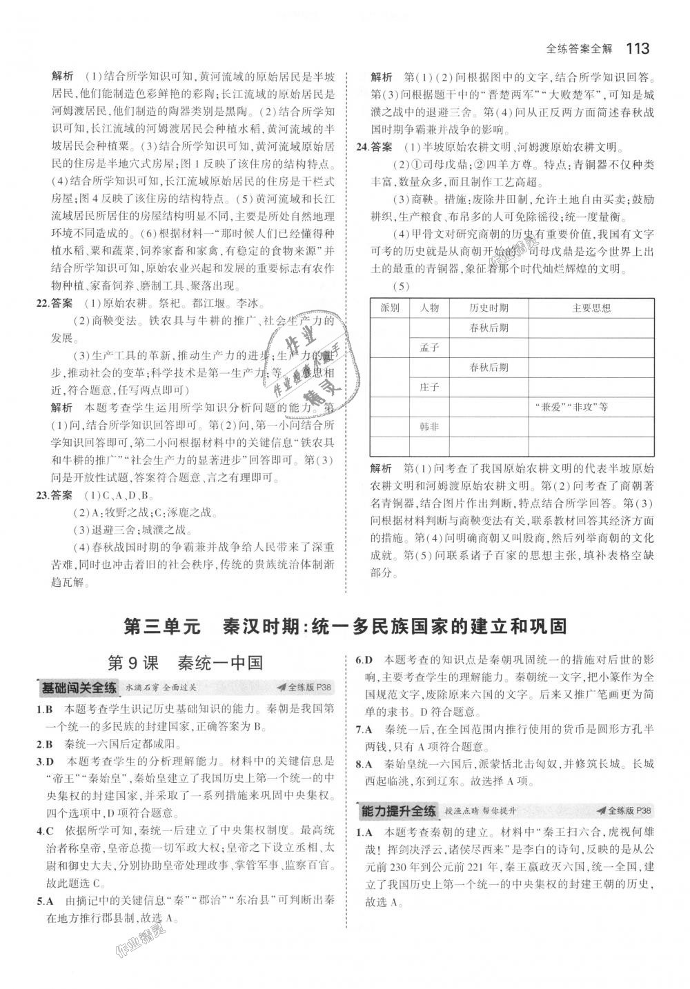 2018年5年中考3年模擬初中歷史七年級上冊人教版 第14頁