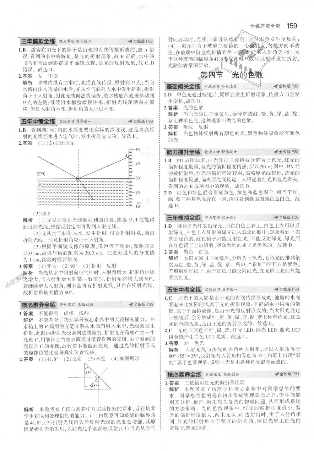 2018年5年中考3年模擬初中物理八年級全一冊滬科版 第13頁