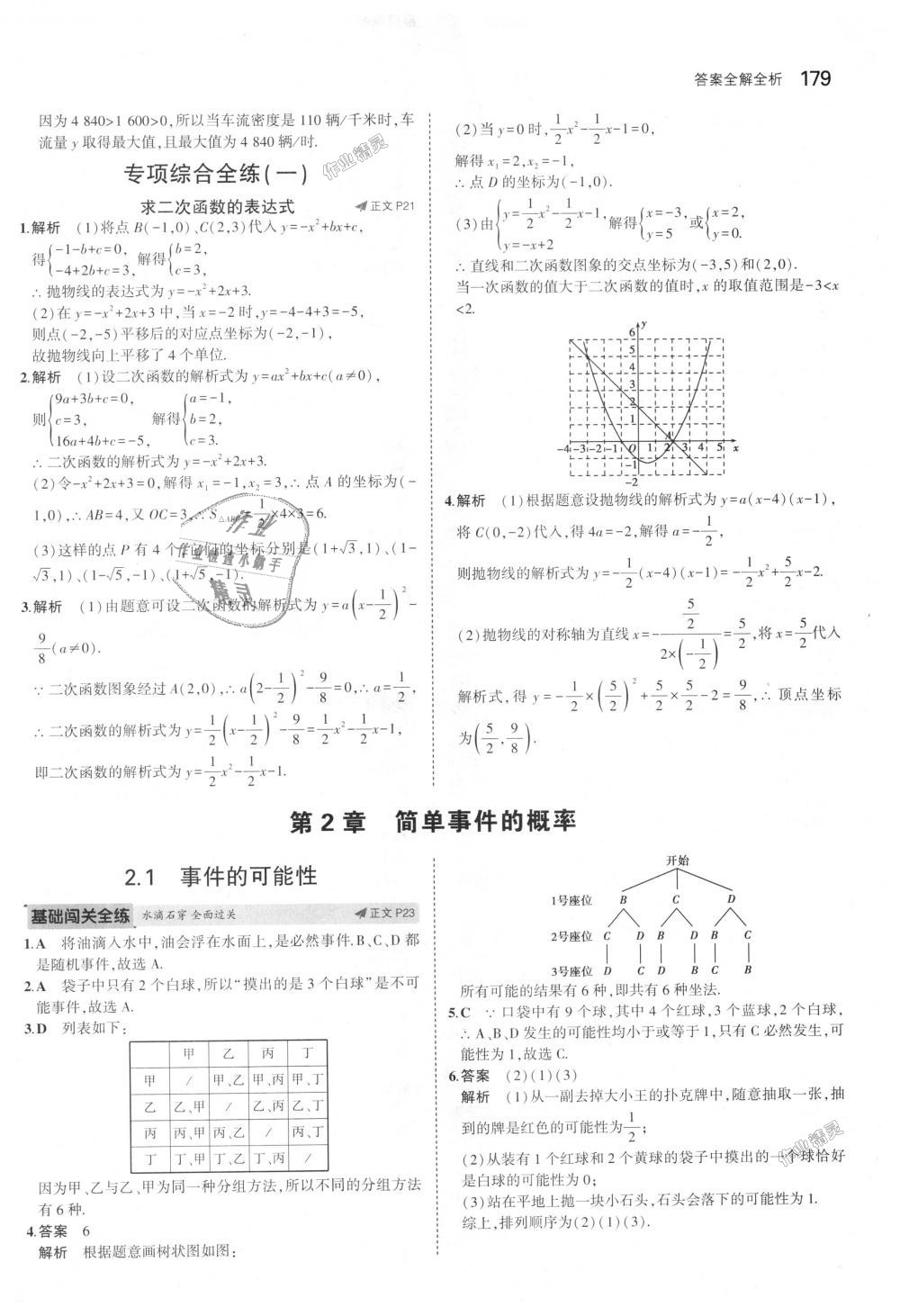 2018年5年中考3年模擬初中數(shù)學九年級全一冊浙教版 第15頁