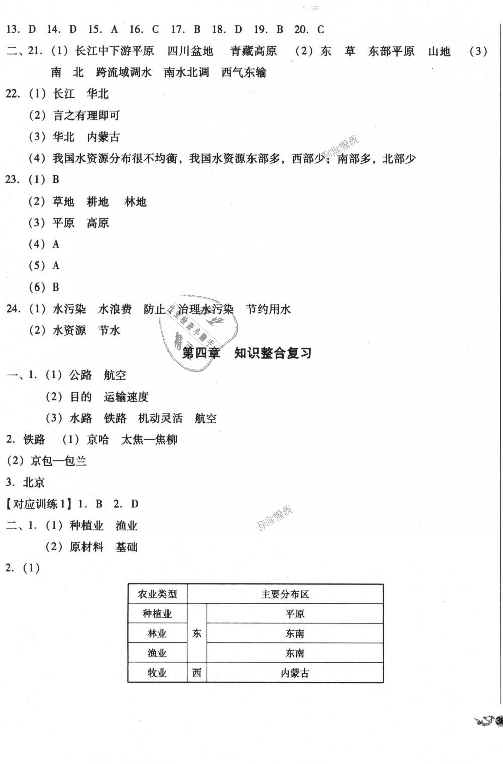 2018年单元加期末复习与测试八年级地理上册人教版 第7页