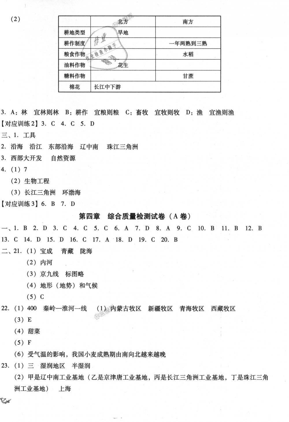 2018年单元加期末复习与测试八年级地理上册人教版 第8页