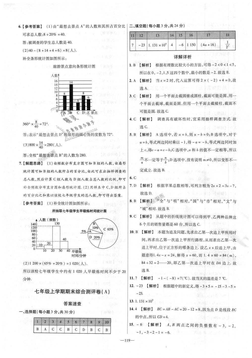 2018年金考卷活頁(yè)題選七年級(jí)數(shù)學(xué)上冊(cè)北師大版 第23頁(yè)