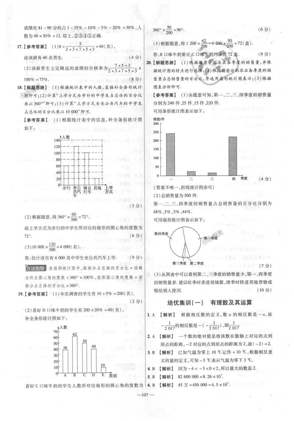 2018年金考卷活頁題選七年級數(shù)學(xué)上冊滬科版 第17頁