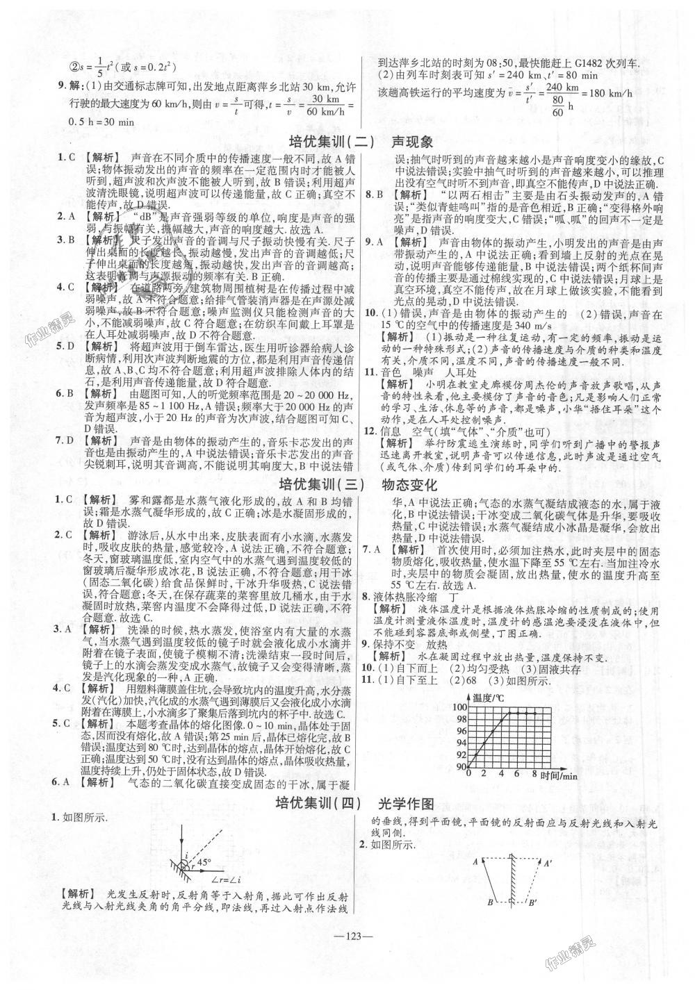 2018年金考卷活页题选八年级物理上册人教版 第15页