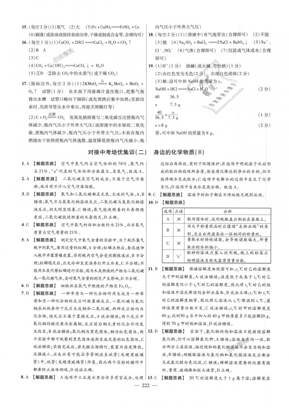 2018年金考卷活頁題選九年級化學(xué)全一冊科粵版 第36頁