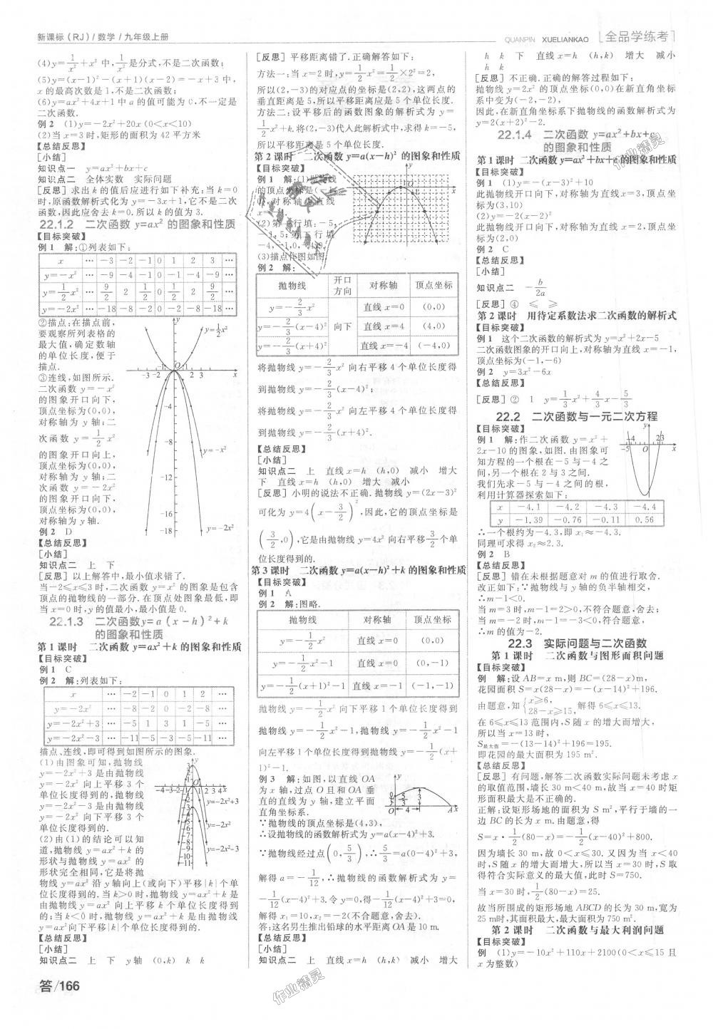 2018年全品學(xué)練考九年級(jí)數(shù)學(xué)上冊(cè)人教版 第2頁(yè)