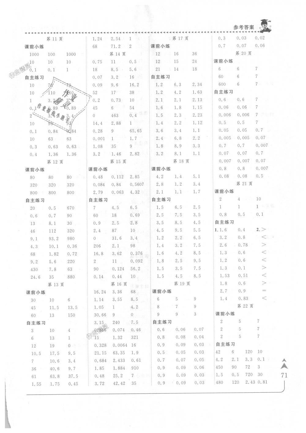 2018年黃岡小狀元口算速算練習(xí)冊五年級數(shù)學(xué)上冊人教版 第2頁