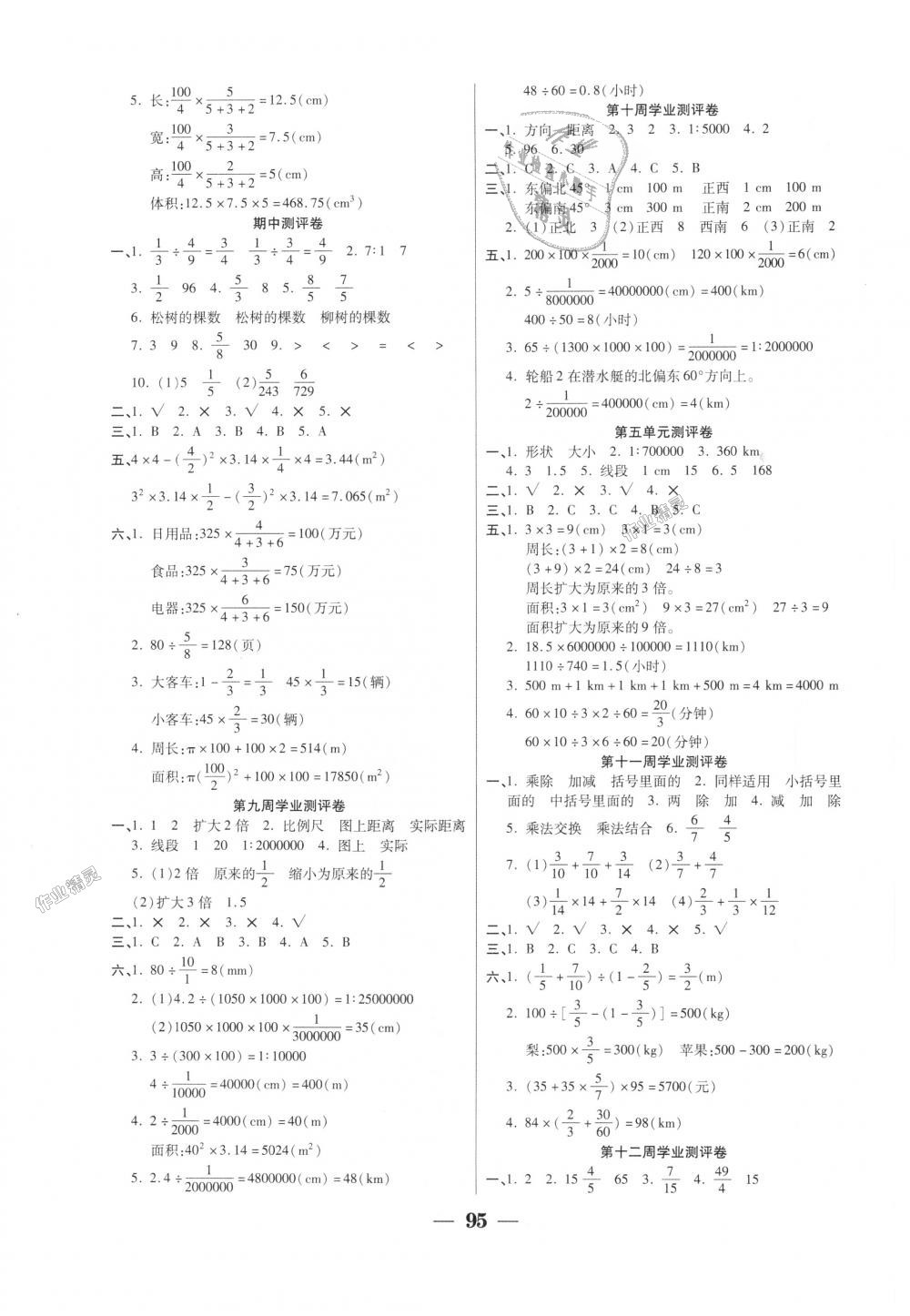 2018年手拉手全優(yōu)練考卷六年級(jí)數(shù)學(xué)上冊(cè)西師大版 第3頁(yè)