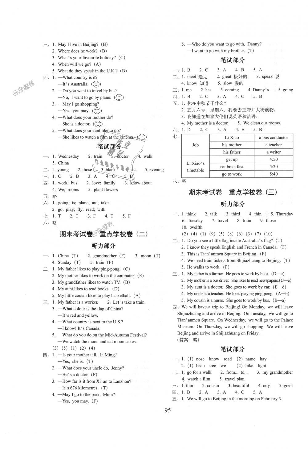 2018年期末沖刺100分完全試卷五年級(jí)英語(yǔ)上冊(cè)冀教版 第7頁(yè)