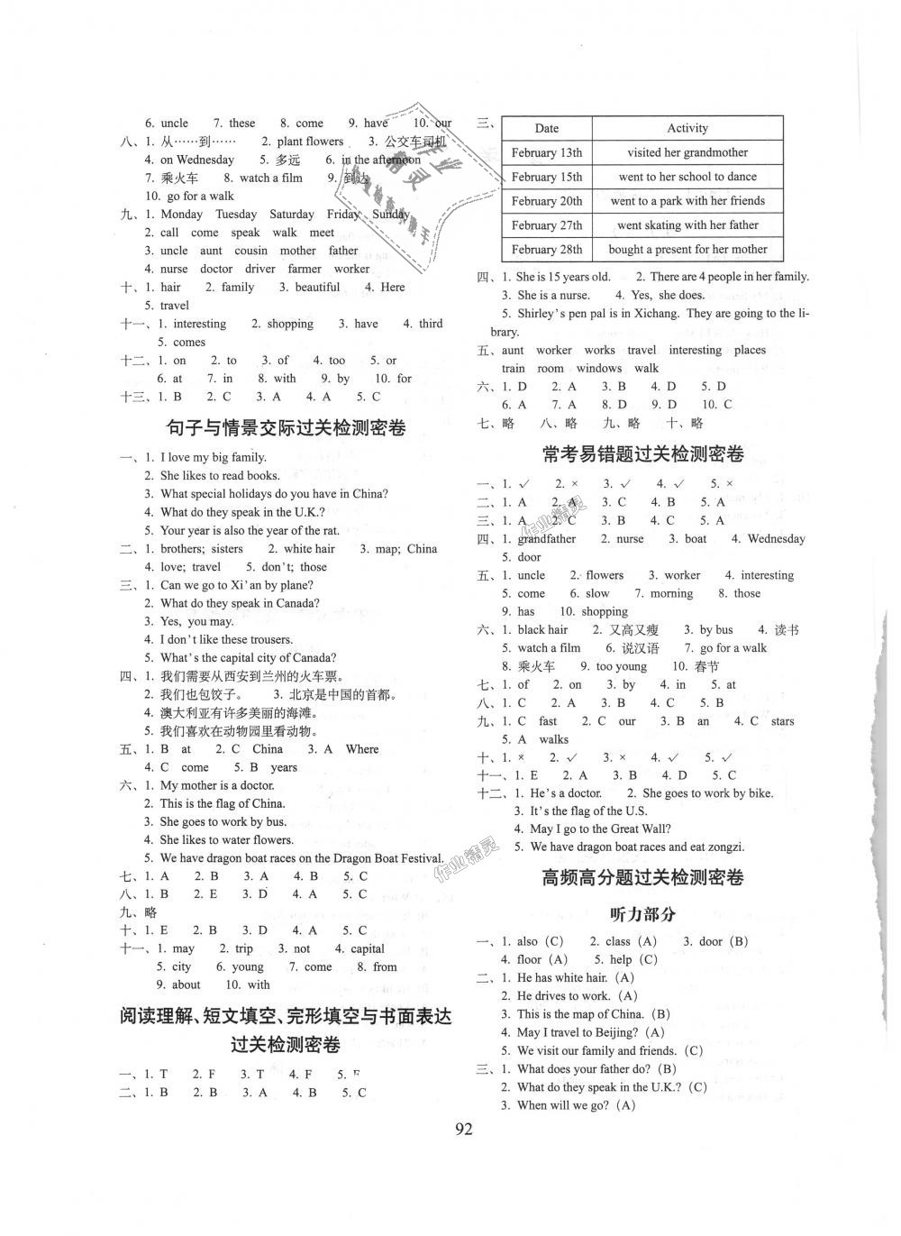 2018年期末沖刺100分完全試卷五年級英語上冊冀教版 第4頁