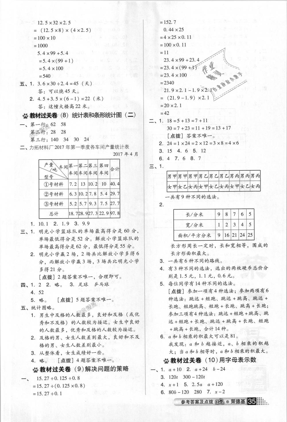 2018年好卷五年级数学上册苏教版 第7页