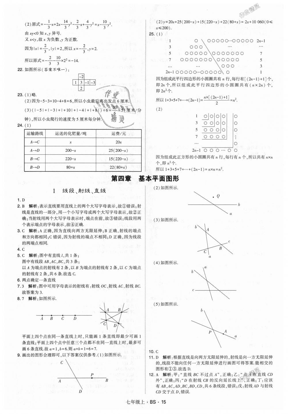 2018年经纶学典学霸七年级数学上册北师大版 第15页