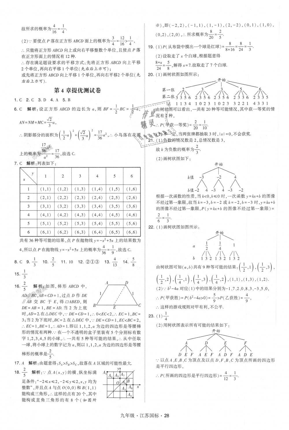 2018年经纶学典学霸九年级数学全一册江苏版 第28页