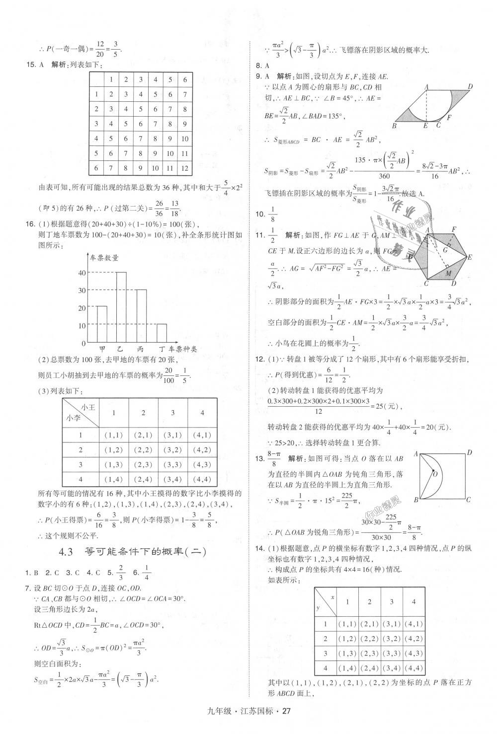 2018年经纶学典学霸九年级数学全一册江苏版 第27页