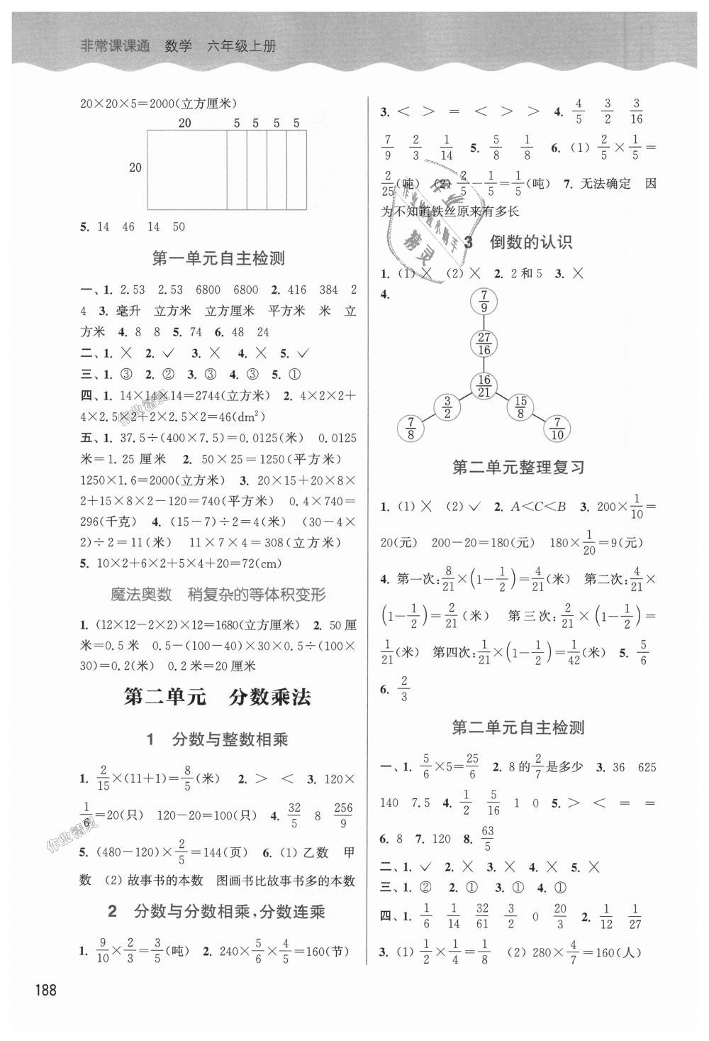 2018年通城學典非常課課通六年級數(shù)學上冊蘇教版 第2頁