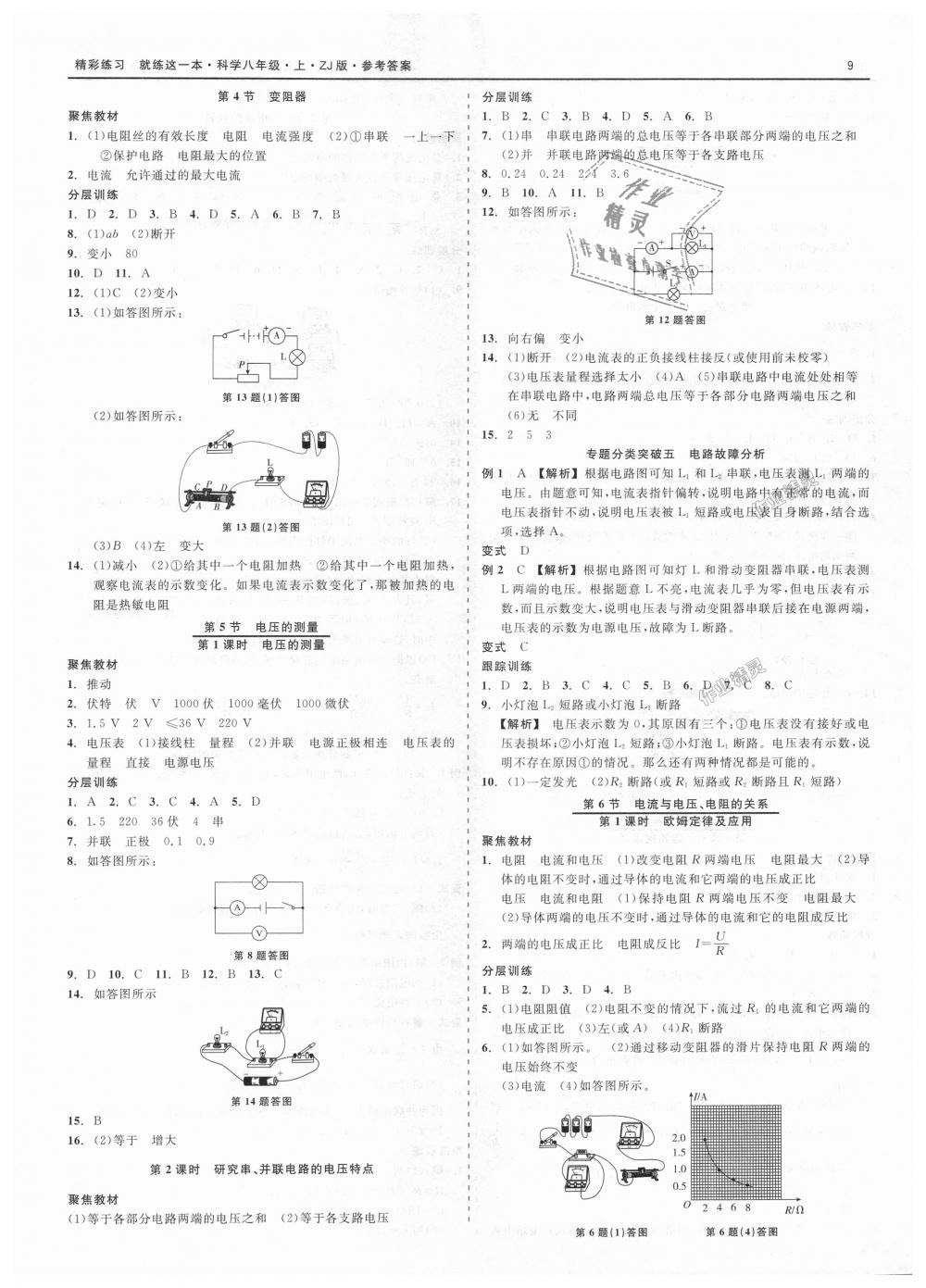 2018年精彩练习就练这一本八年级科学上册浙教版 第9页