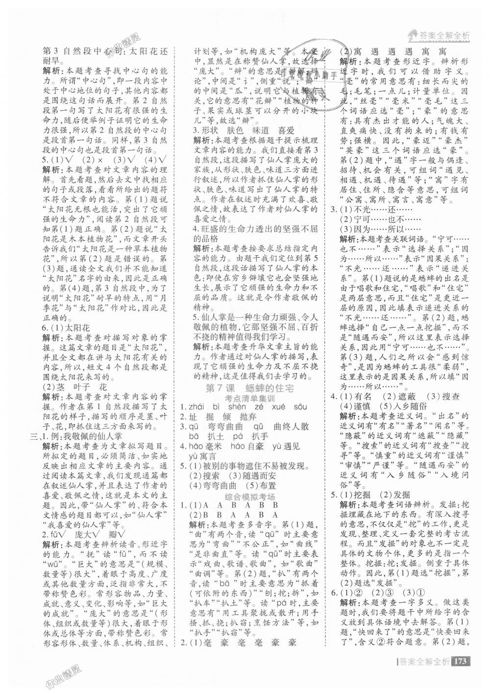 2018年考點(diǎn)集訓(xùn)與滿分備考四年級語文上冊人教版 第13頁