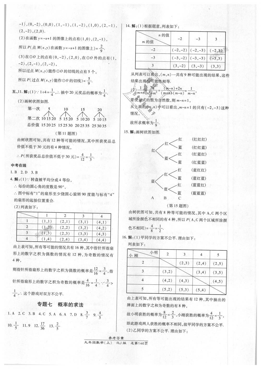 2018年高效課時(shí)通10分鐘掌控課堂九年級(jí)數(shù)學(xué)上冊(cè)人教版 第28頁(yè)