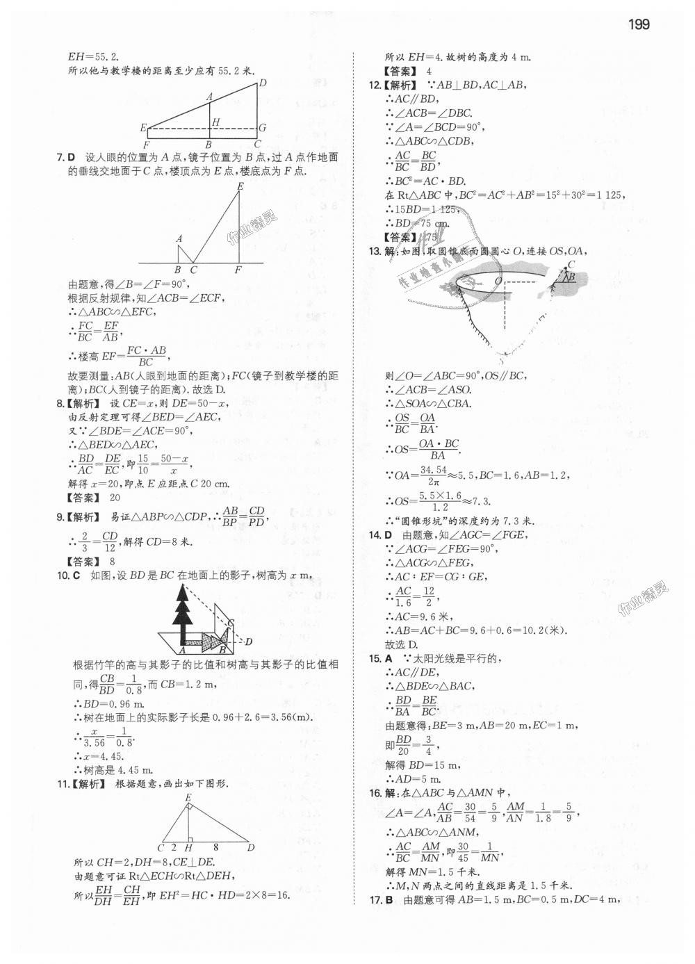 2018年一本初中数学九年级上册北师大版 第36页