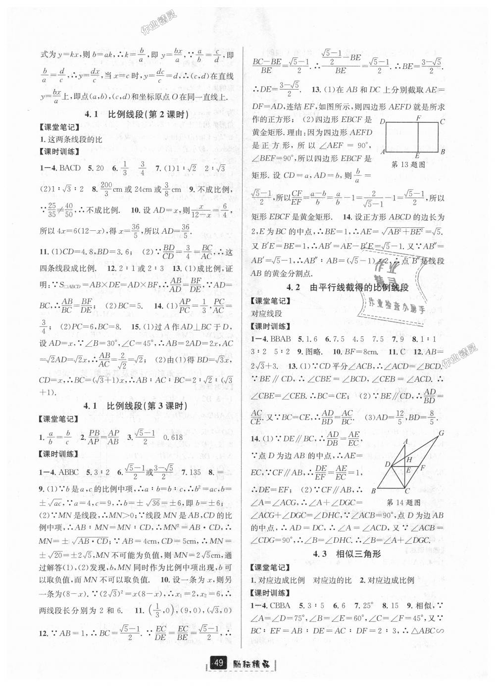 2018年励耘书业励耘新同步九年级数学全一册浙教版 第13页