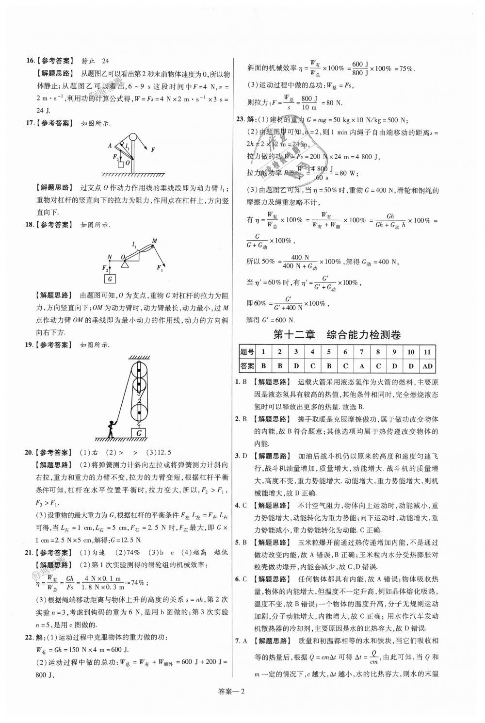 2018年一遍過初中物理九年級全一冊蘇科版 第66頁