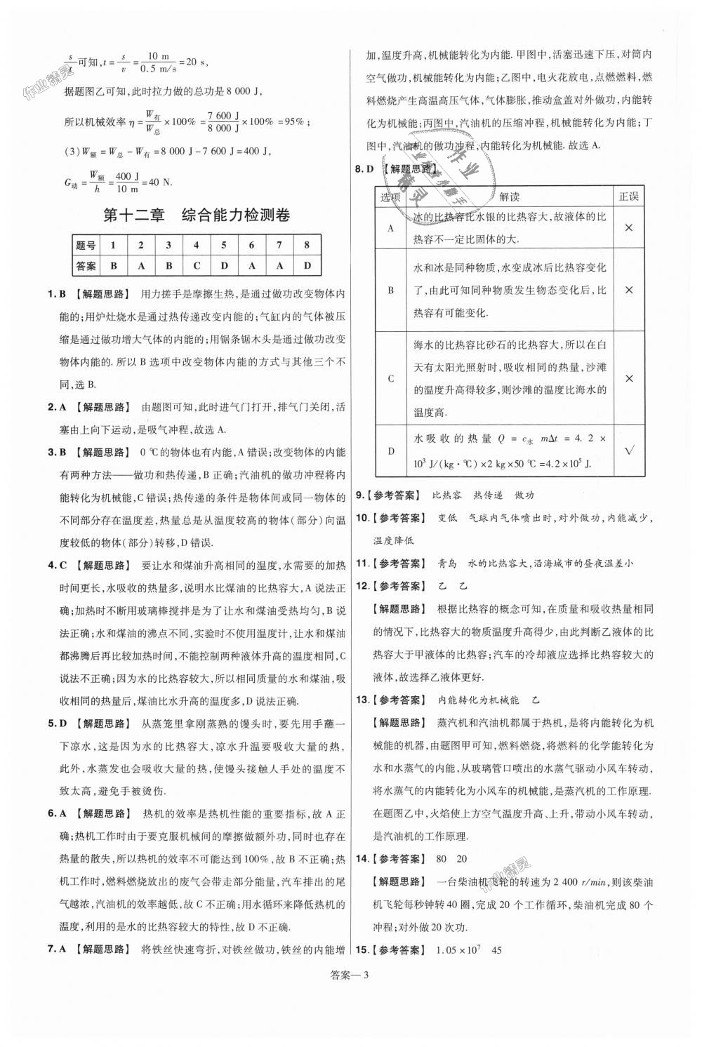 2018年一遍過(guò)初中物理九年級(jí)全一冊(cè)滬粵版 第59頁(yè)