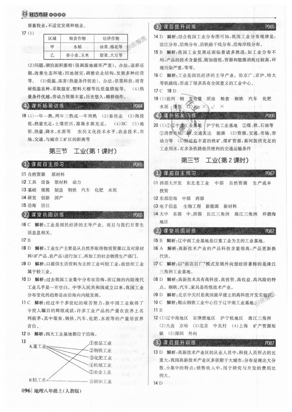 2018年1加1轻巧夺冠优化训练八年级地理上册人教版银版 第17页