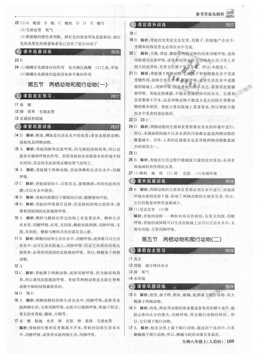 2018年1加1輕巧奪冠優(yōu)化訓(xùn)練八年級(jí)生物上冊人教版銀版 第6頁