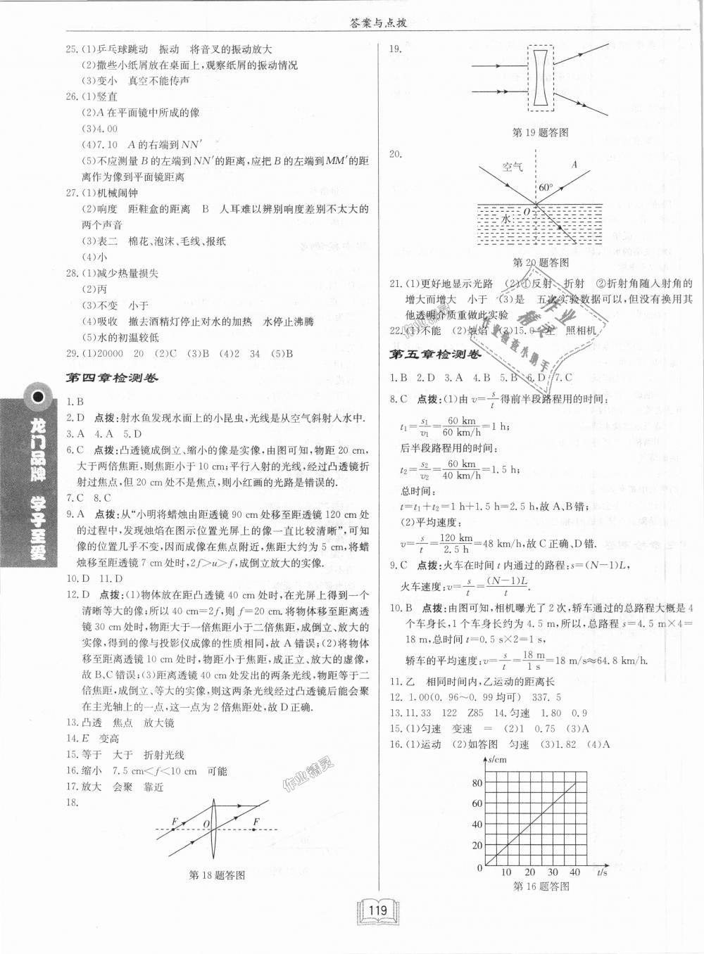 2018年啟東中學(xué)作業(yè)本八年級(jí)物理上冊(cè)江蘇版 第11頁(yè)